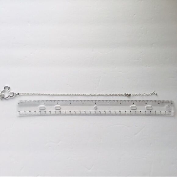 Disney Crystal Double Mickey Mouse Head Necklace NWT - Picture 6 of 8